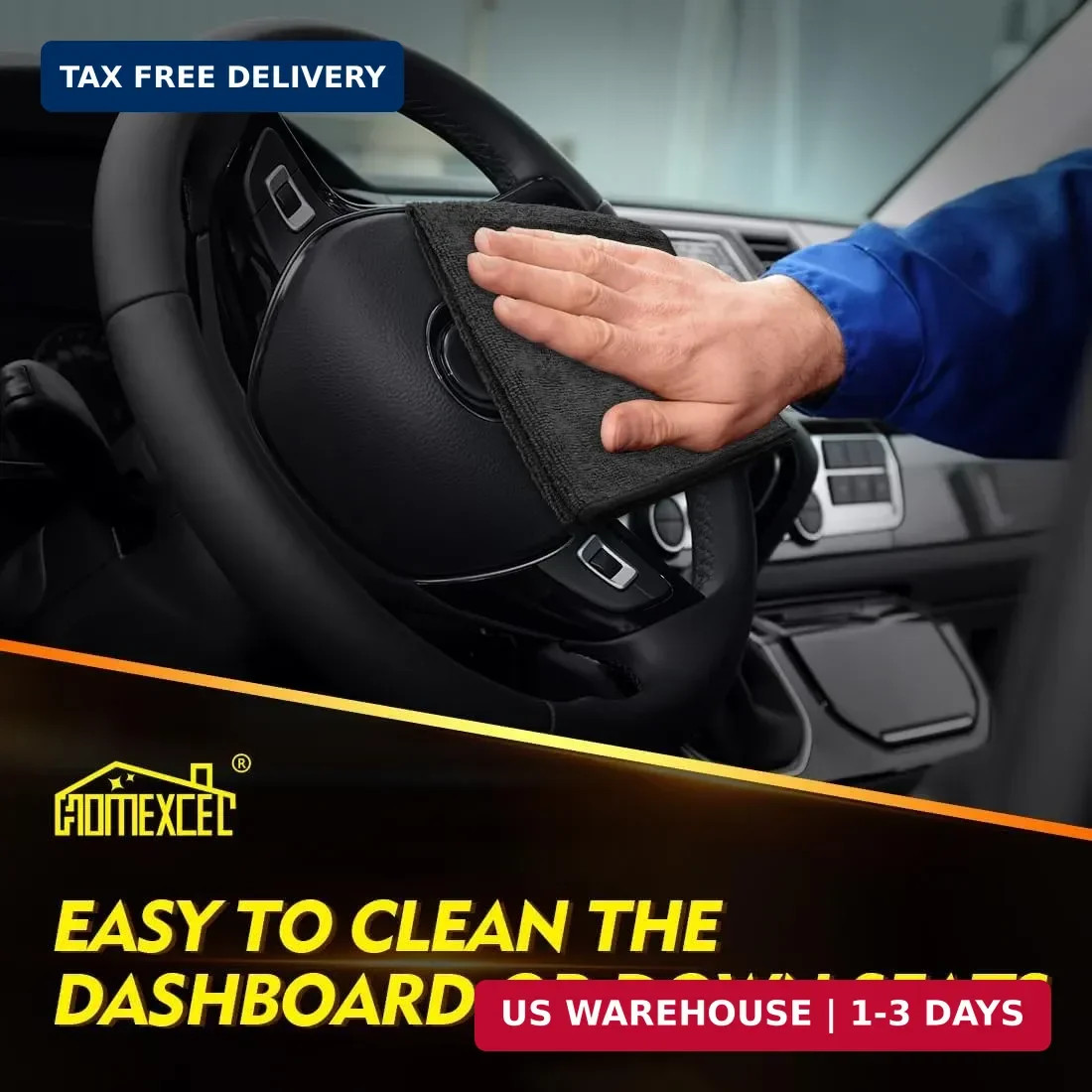 Microfiber Cleaning Cloth Set of 20 Towel Rag Car Polishing Detailing No-Scratch