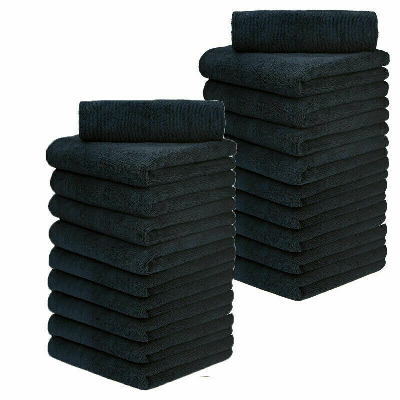 20 Pcs Edgeless microfiber towels cleaning towel plush 16×16″ 380 gsm lint free