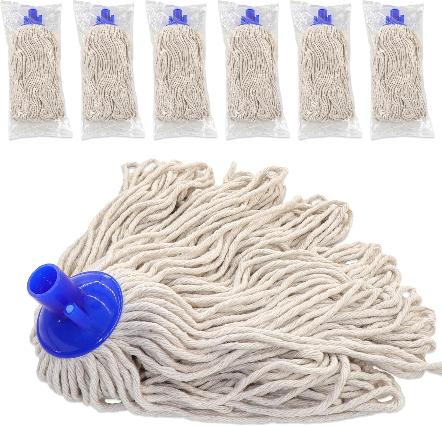 Cotton String Screw on Mop Replacement Head Compatible with All Standard US T…