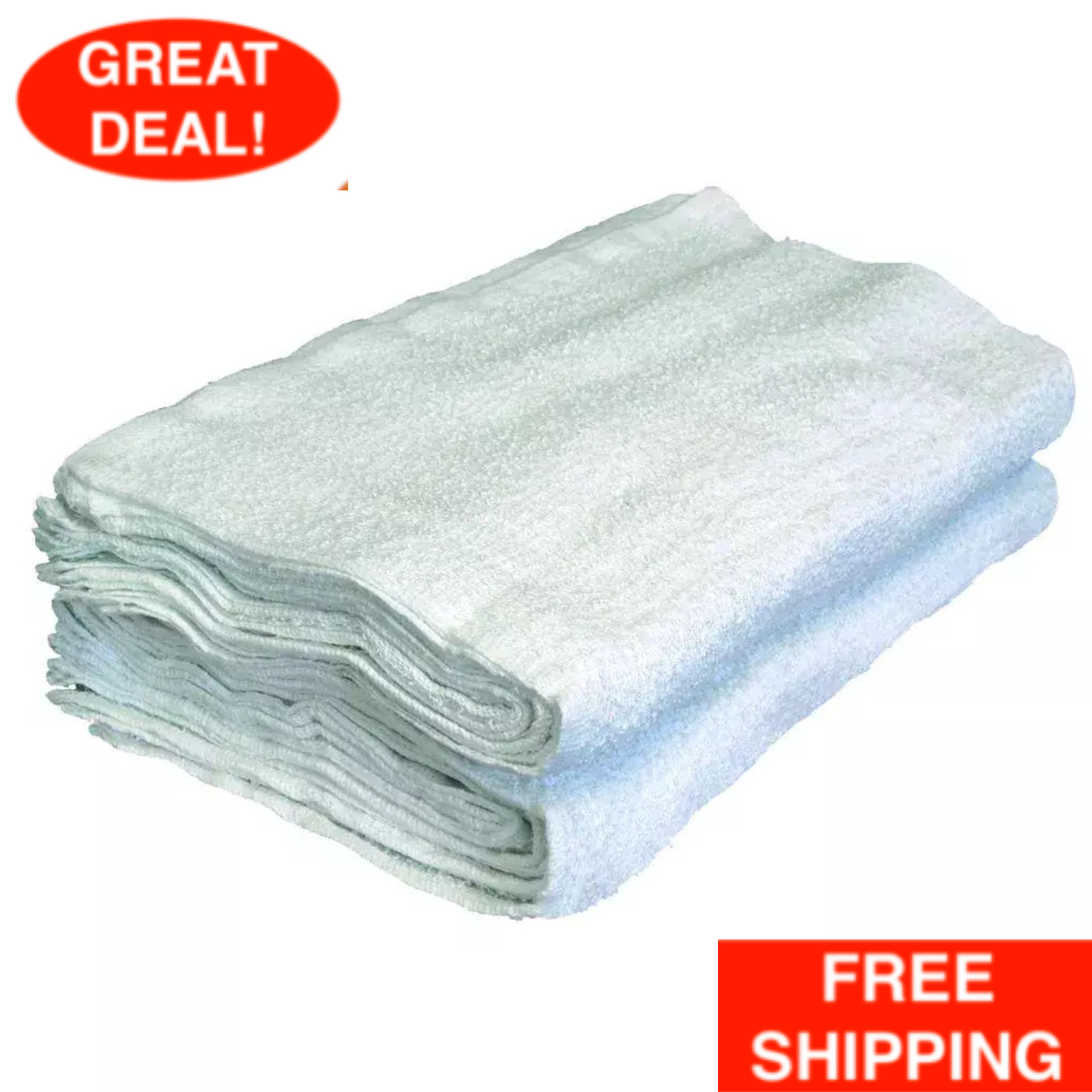 Cotton Terry Towels Case of 288 14in X 17in Machine Washable for All Surface