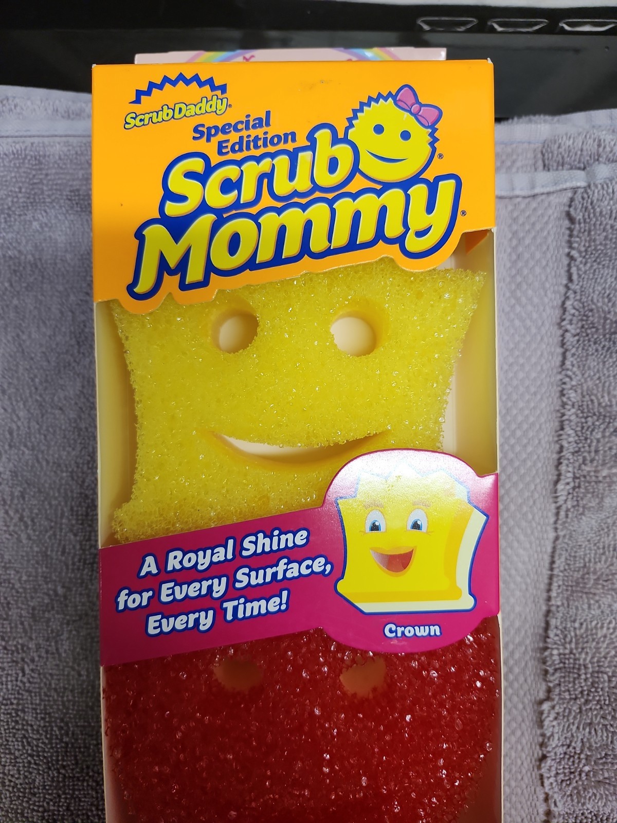 New Scrub Daddy Mommy Special Edition Princess 3pk Crown Heart Double Sided