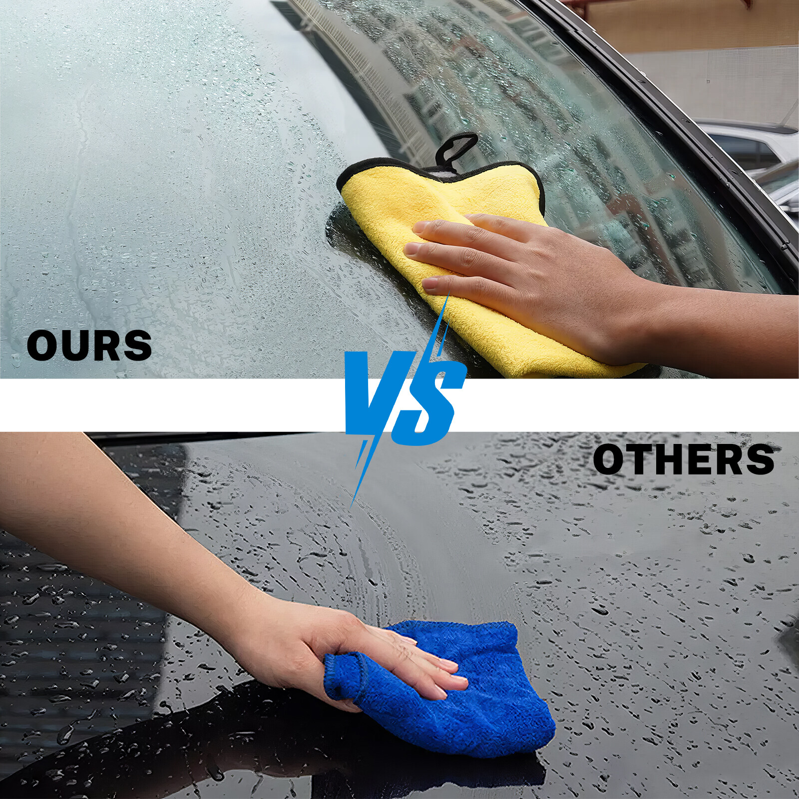 Microfiber Cleaning Cloth Towel Rag Car Polishing Detailing No-Scratch Set of 10