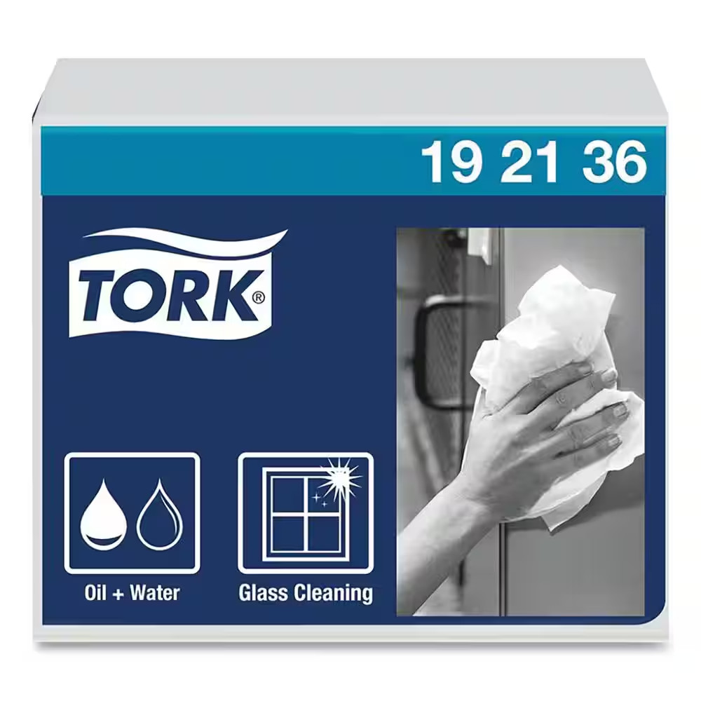 Heavy-Duty Paper Wiper Quarter-Fold, 12.5 In. X 13 In., White, 56/Pack, 16 Packs