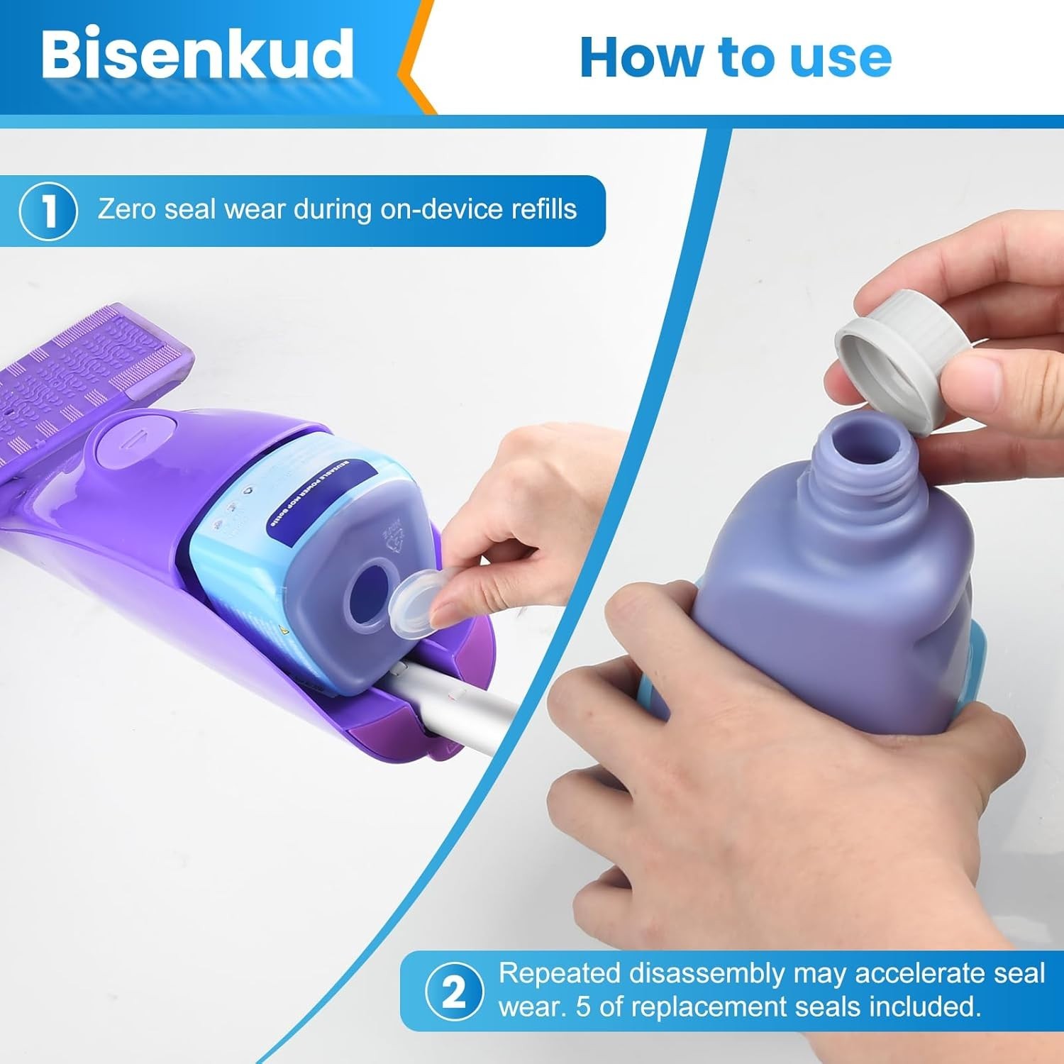 500ml Refillable Bottles for Swiffer WetJet – 2 Pack, Durable & Cost-Effective