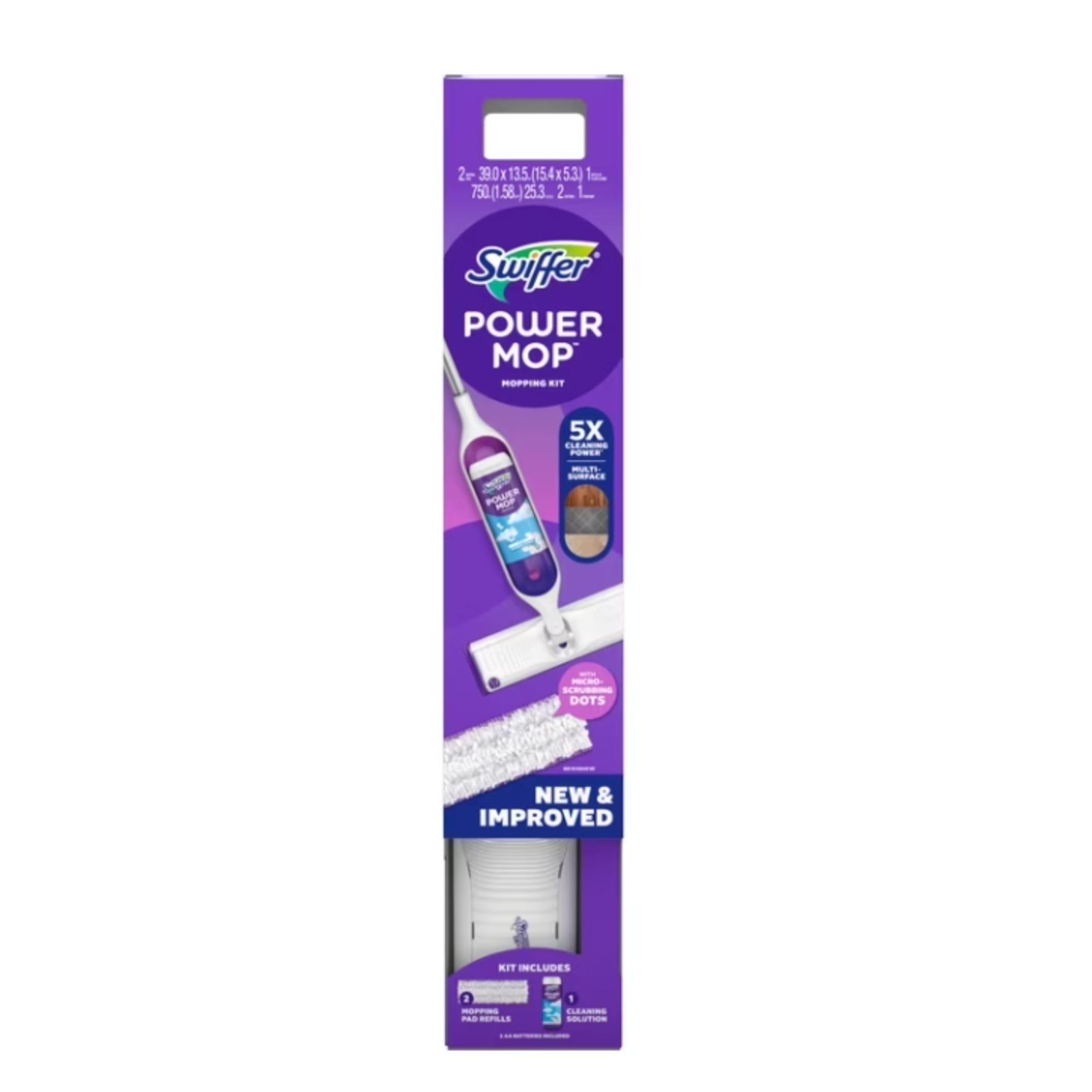 Swiffer Power Mop Set, Floor Cleaner for Tile, Vinyl, Laminate, Wood