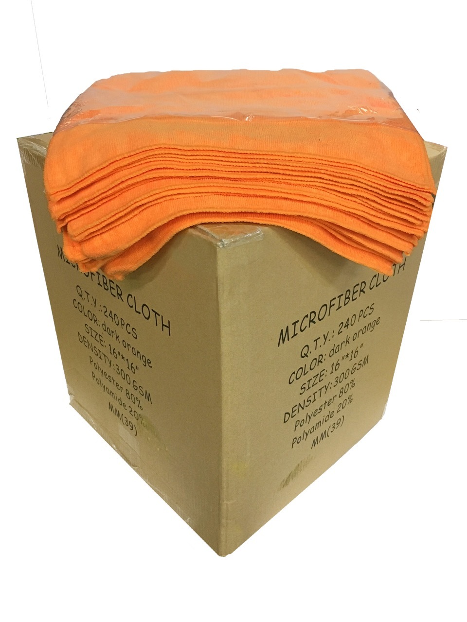 240 Microfiber Orange 16″x16″ Cleaning Detailing Cloth Towel Auto Car Rag 300GSM