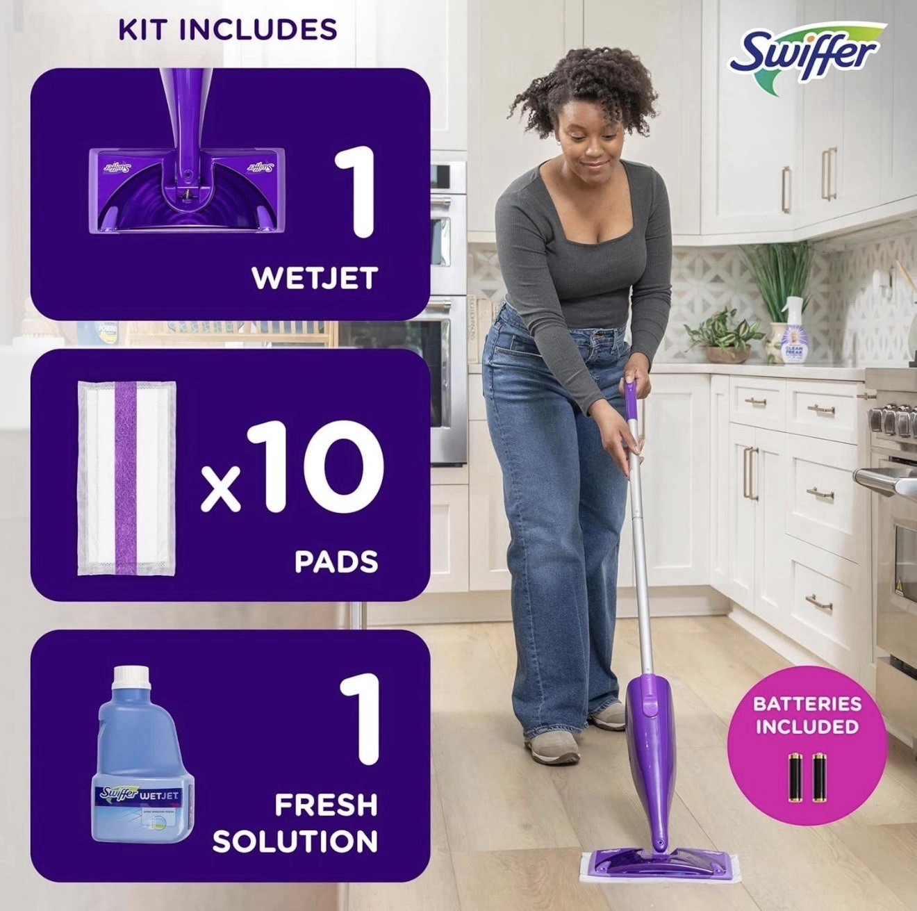 Swiffer 92810 WetJet Dust Mop – Purple