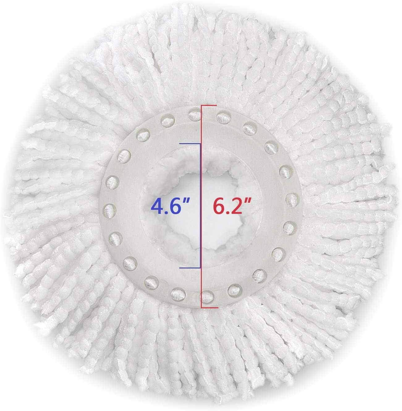 3x Replacement Microfiber Mop Head Easy Clean Wring Refill For O-Cedar Spin Mop