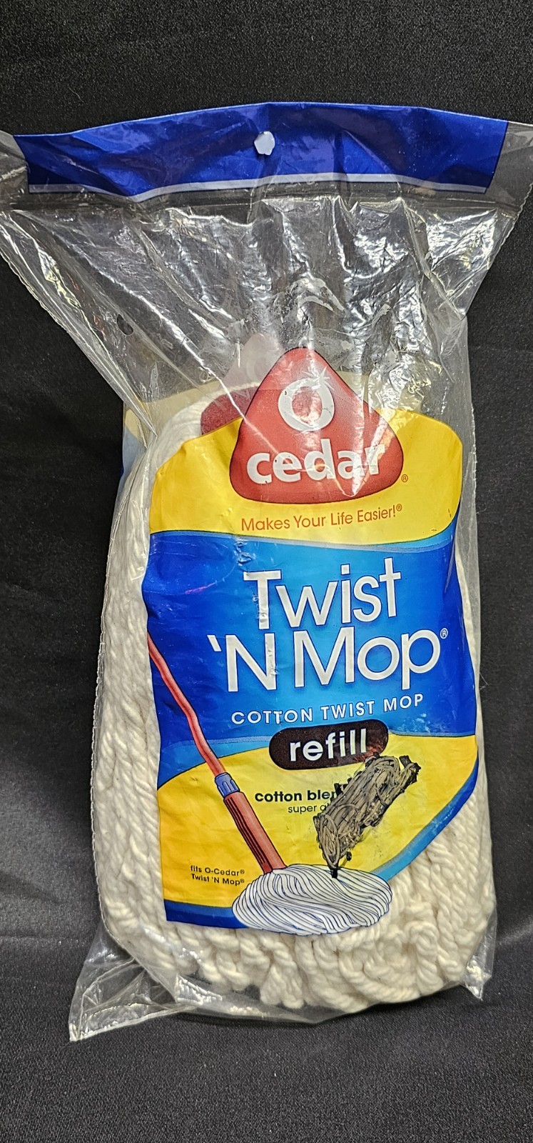 O Cedar Twist ‘N Mop Cotton Twist Mop Refill New In Package Cotton Blend Mop