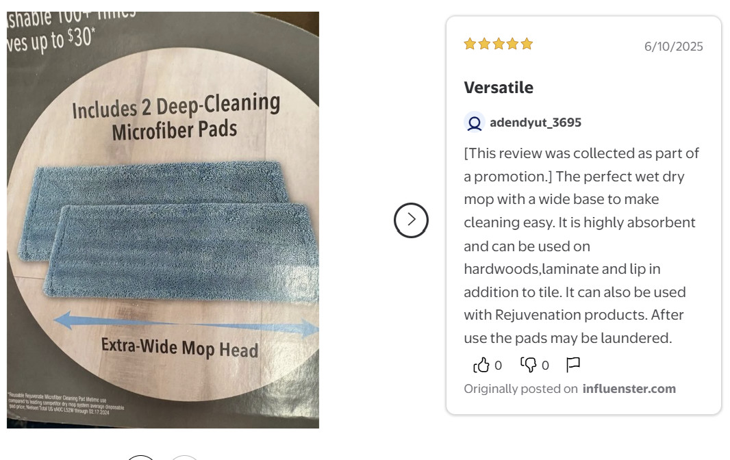 Rejuvenate Microfiber Mop Kit with Reusable Pad, 1 Count