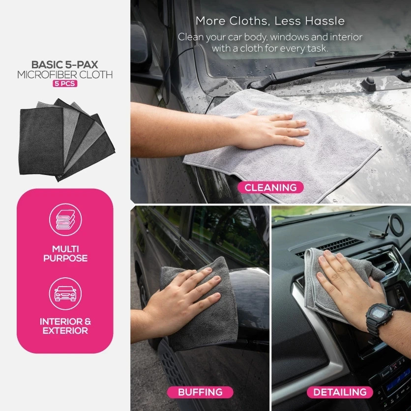 TRAPO Microfiber Car Wash Detailing Set Cloths & Gloves Drying Polishing Kit
