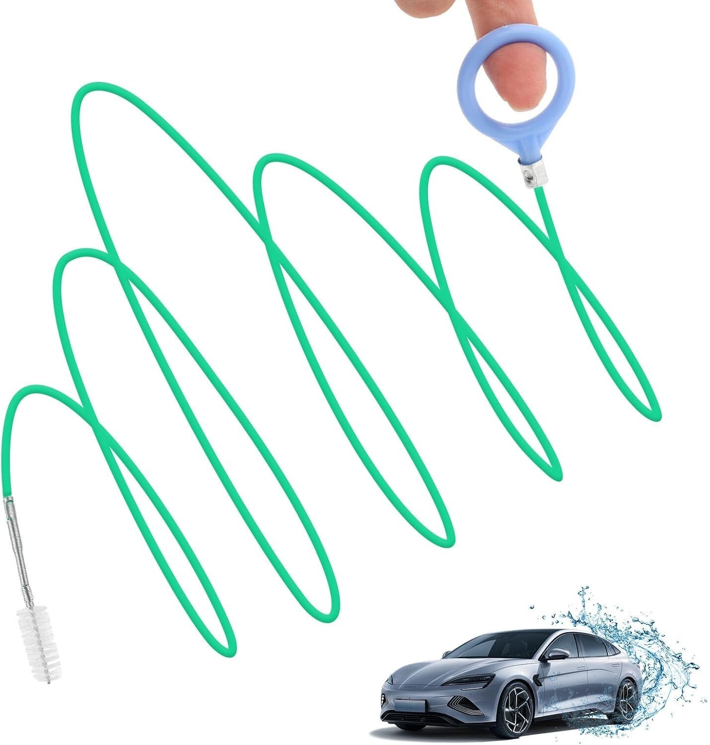 Auto Sunroof Drain Cleaning Tool,118Inch Long Pipe Cleaner for Car,Flexible New