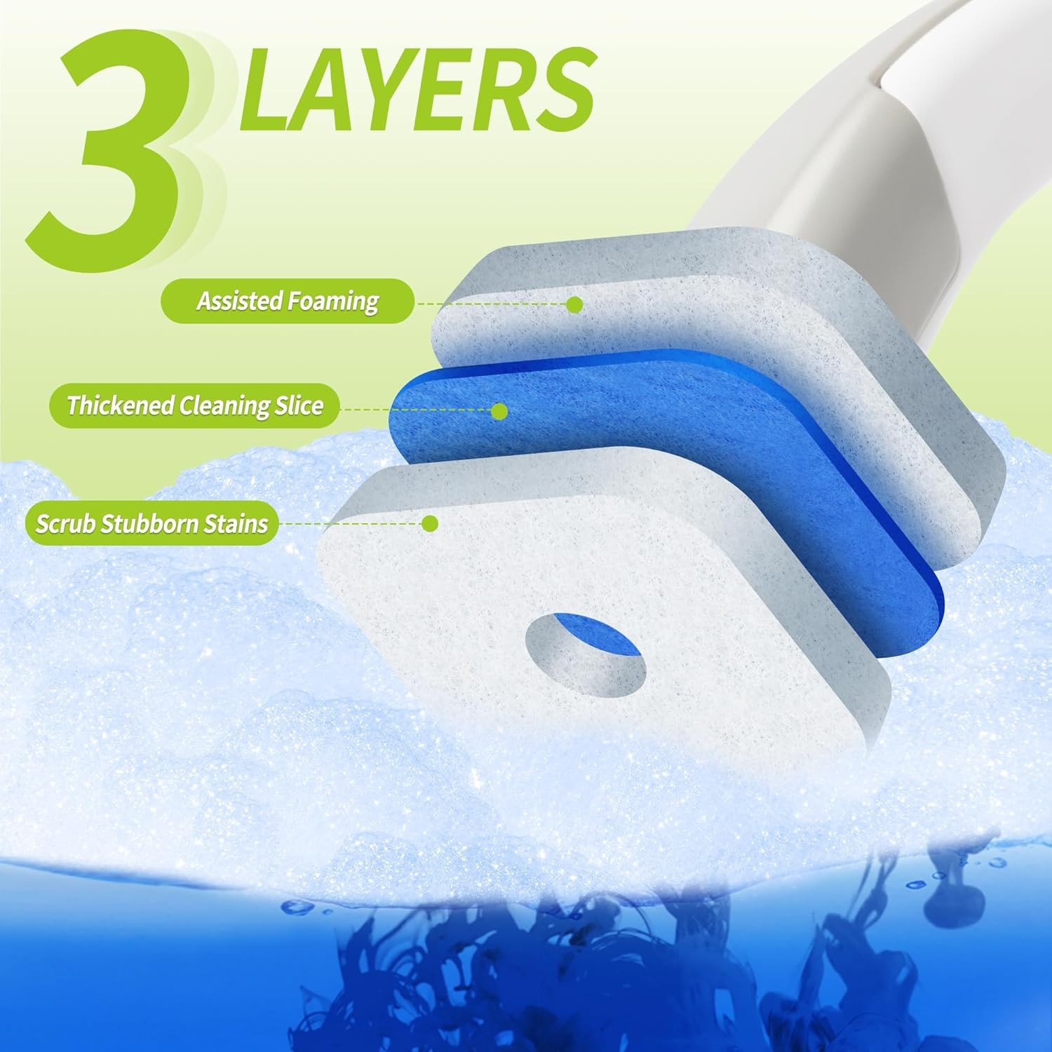 Toilet Bowl Cleaner Wand Refills Compatible with CLOROX, 21 Count Disposable