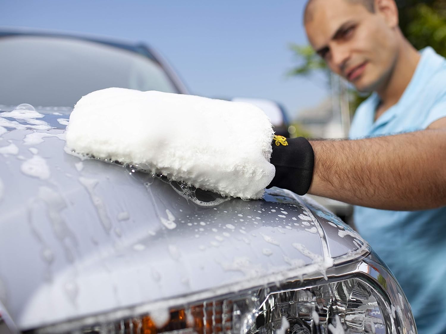 X3002 Super-Thick Microfiber Wash Mitt for Show Car Finish – Machine Washable