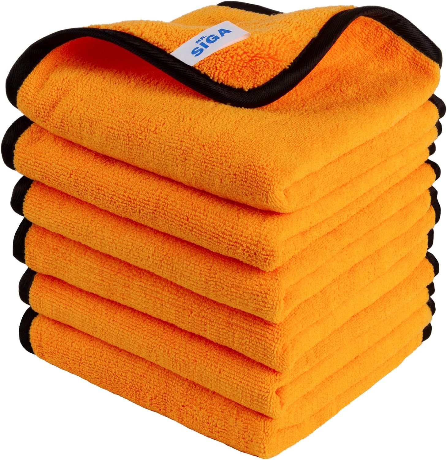 MR.SIGA Professional Premium Microfiber 15.7×23.6 Inch (Pack of 12), Orange