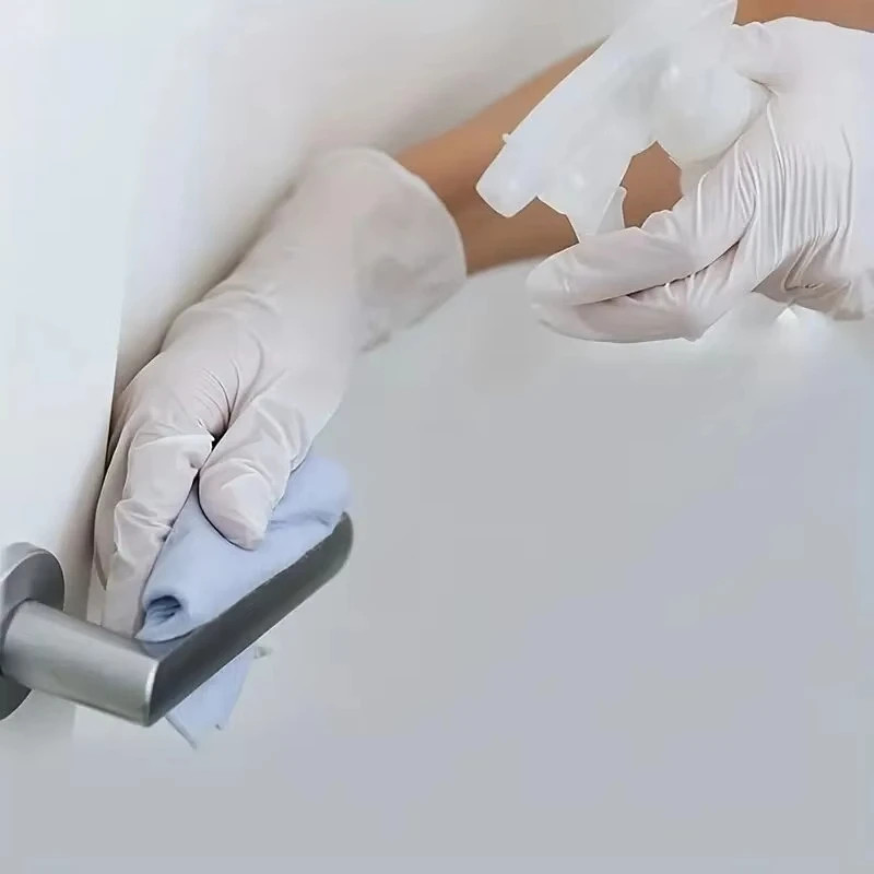 White Nitrile Gloves 50/100PCS Kitchen Cooking Cleaning Food Processing