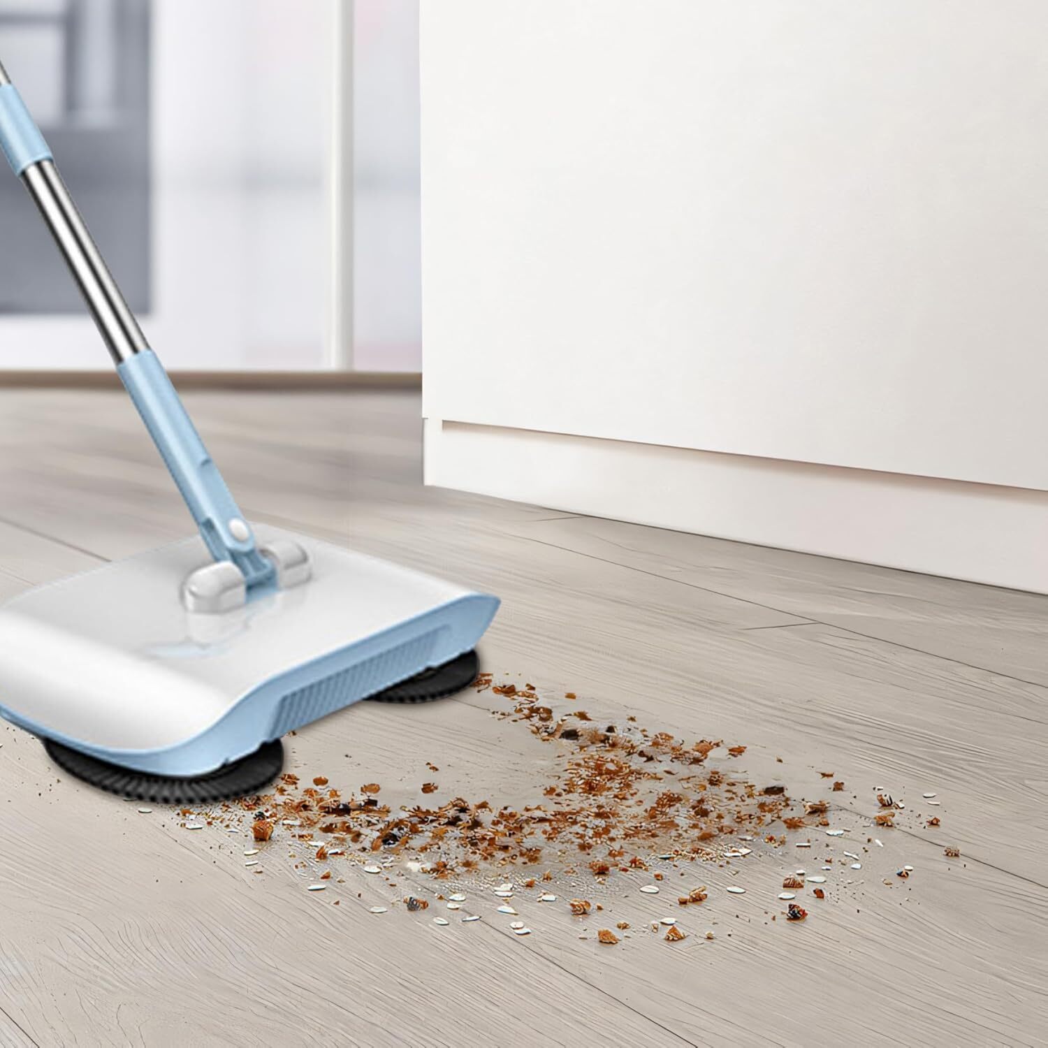 2x Wet/Dry Vacuum Cleaner Broom 180° Rotating Sweeping Mop Household Cleaning