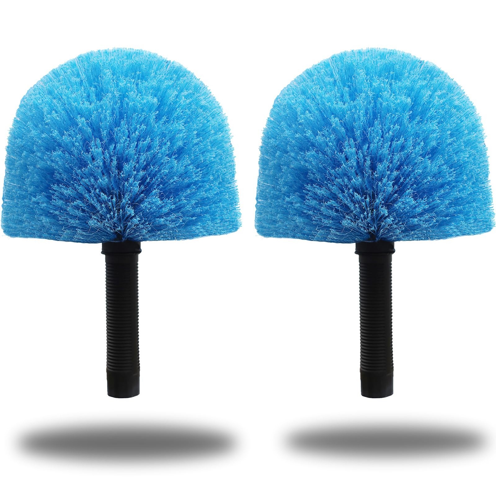 2 Pack Cobweb Duster Head Brush-Twist-On Spider Web Brush for Outdoor & Indoor W
