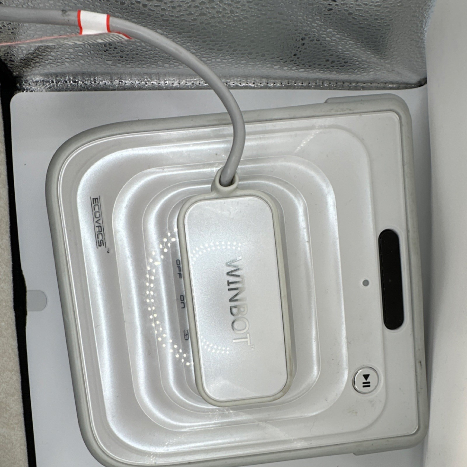 ECOVACS Winbot W730 Window Cleaning Robot White Corded Electric