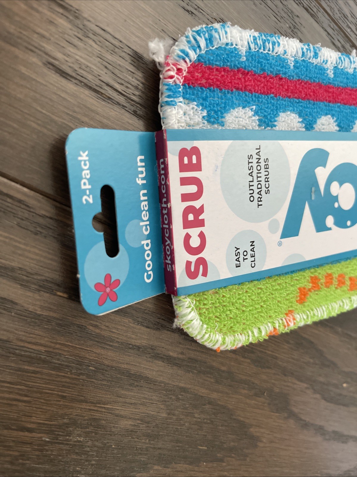 Skoy Scrub, Non-Scratching, Reusable Scrub for Kitchen and Household Use 2 Pack