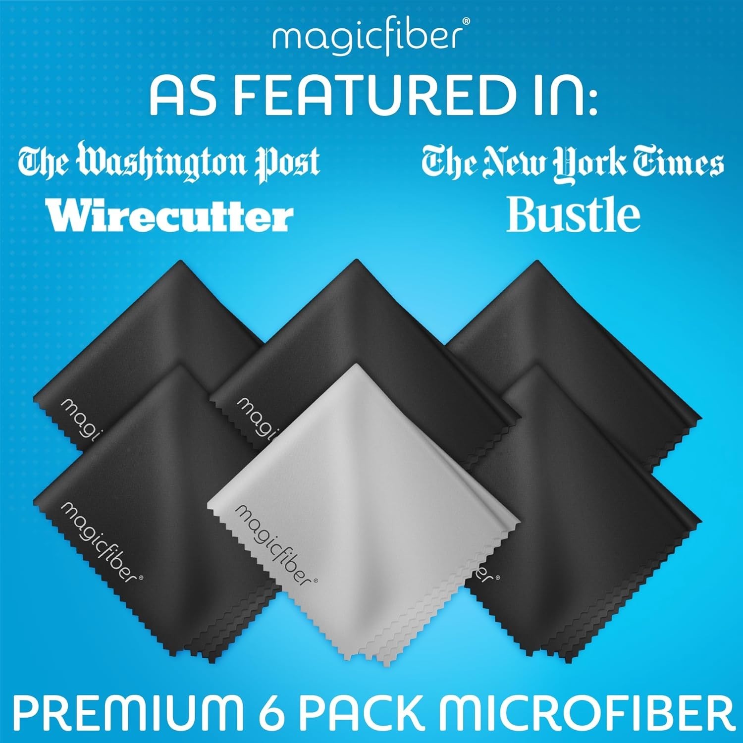 High-Quality Microfiber Cleaning Cloths – 6 Pack for All Your Cleaning Needs