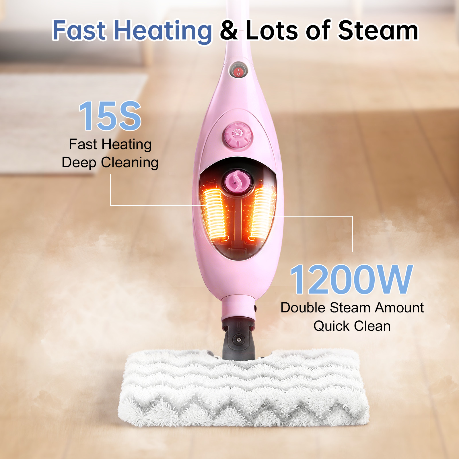 Household Steam cleaner Pet Steam Mop with Multi-Purpose Cleaning Tools