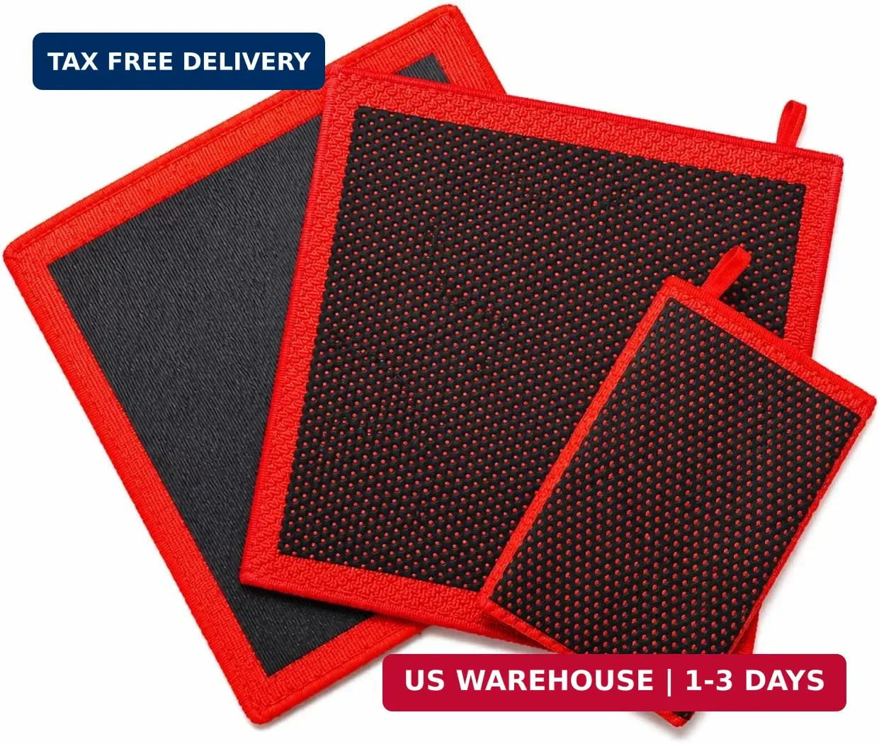3-in-1 Clay Towel Kit for Car Detailing, 12″ x 12″ Clay Towels & Clay Mitt, Upgr
