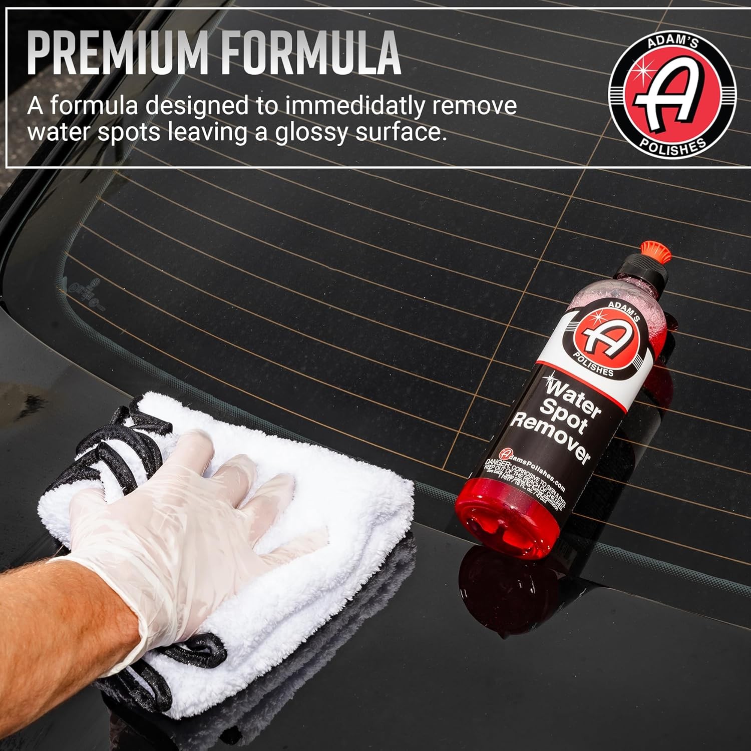 Adam’s Polishes Water Spot Remover – Hard Stain for Glass,…