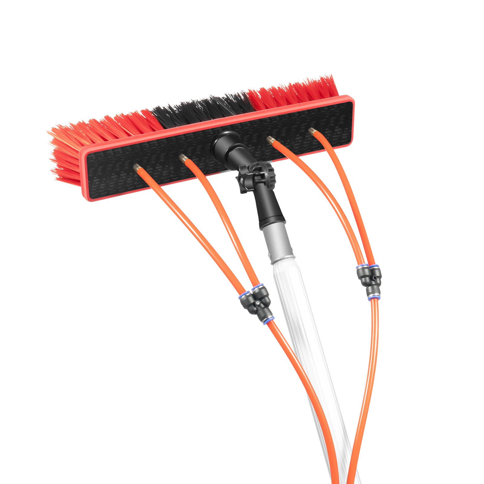 Window Solar Panel Cleaning Extendable Telescopic Pole Water Fed Brush Washer
