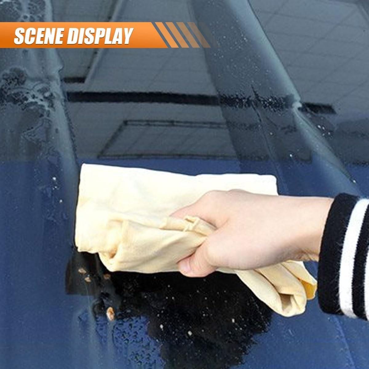 Super Soft Chamois Towel 19.68” for Effortless Vehicle Care & Maintenance