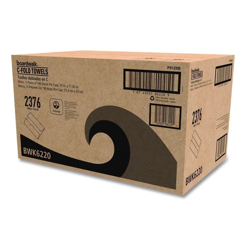 Boardwalk 6220 C-Fold Paper Towels – White (12/Carton) New