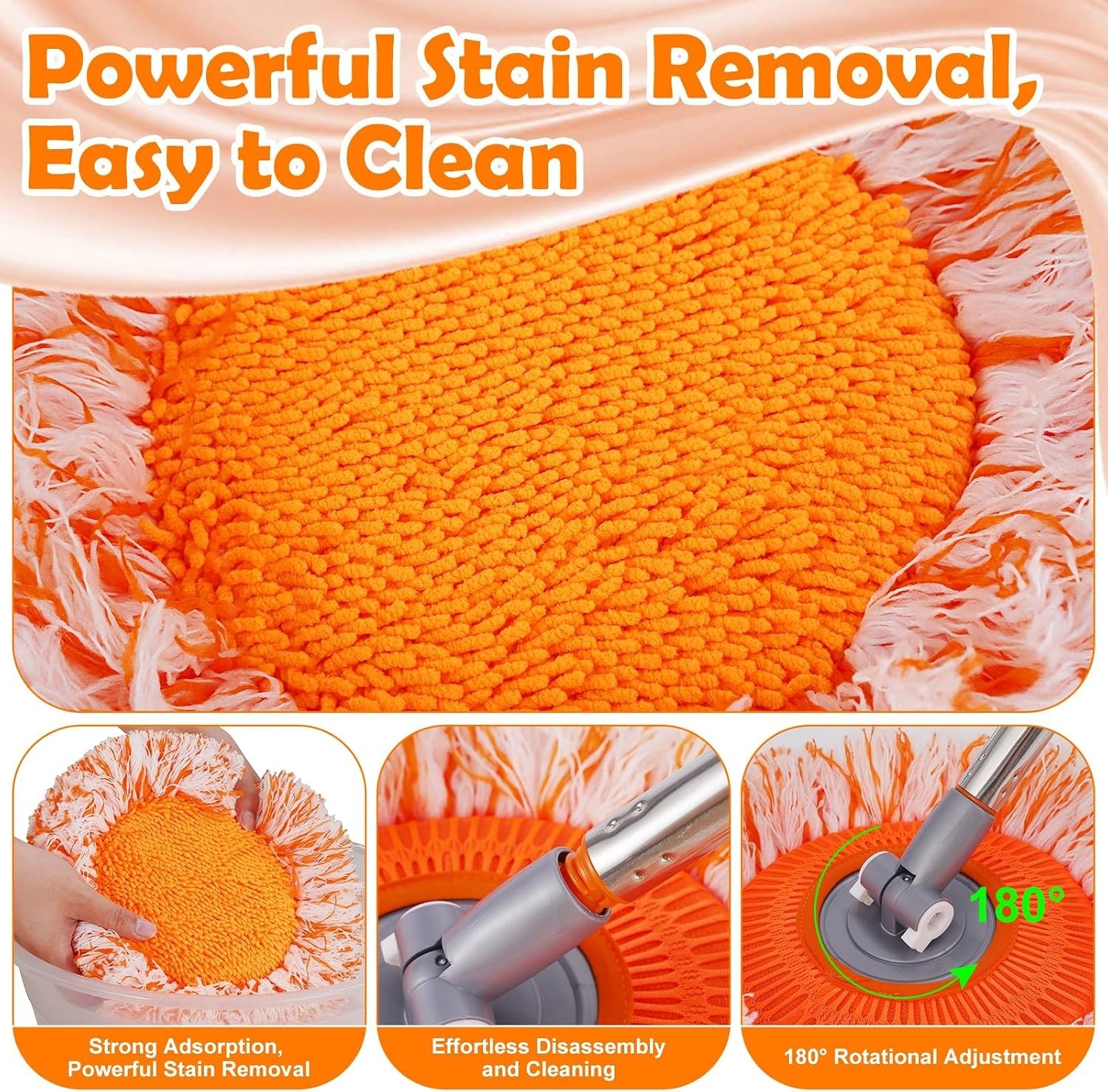 Wall Mop, Primium 68” Wall Cleaner, High-Quality Baseboard Cleaner, Professio…