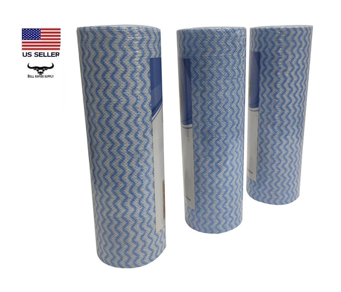 Multi-Use Cleaning Cloths – 50 Count Reusable Non-woven, Perforated Roll