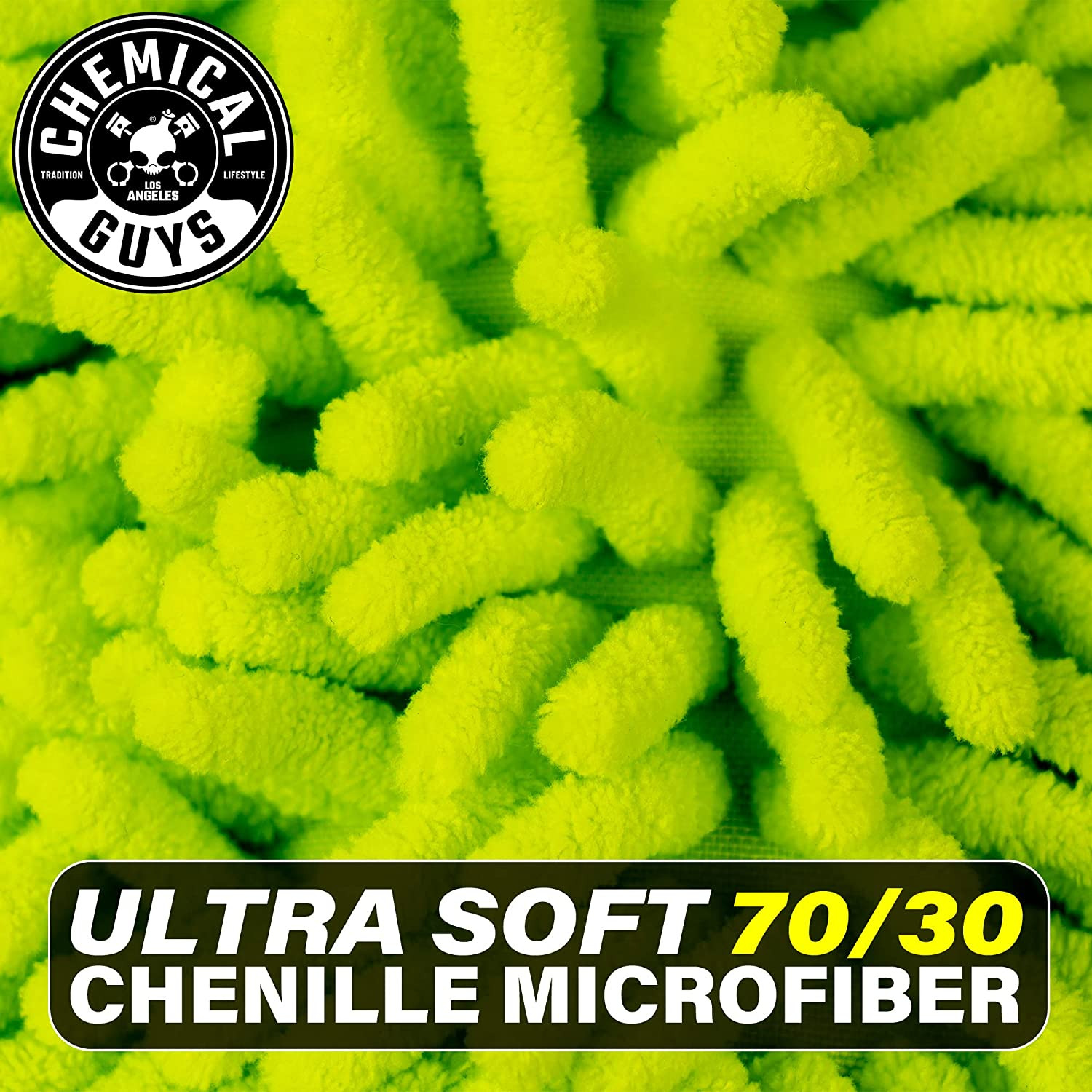 Chemical Guys Chenille Premium Scratch-Free Microfiber Wash Mitt for Car Washing