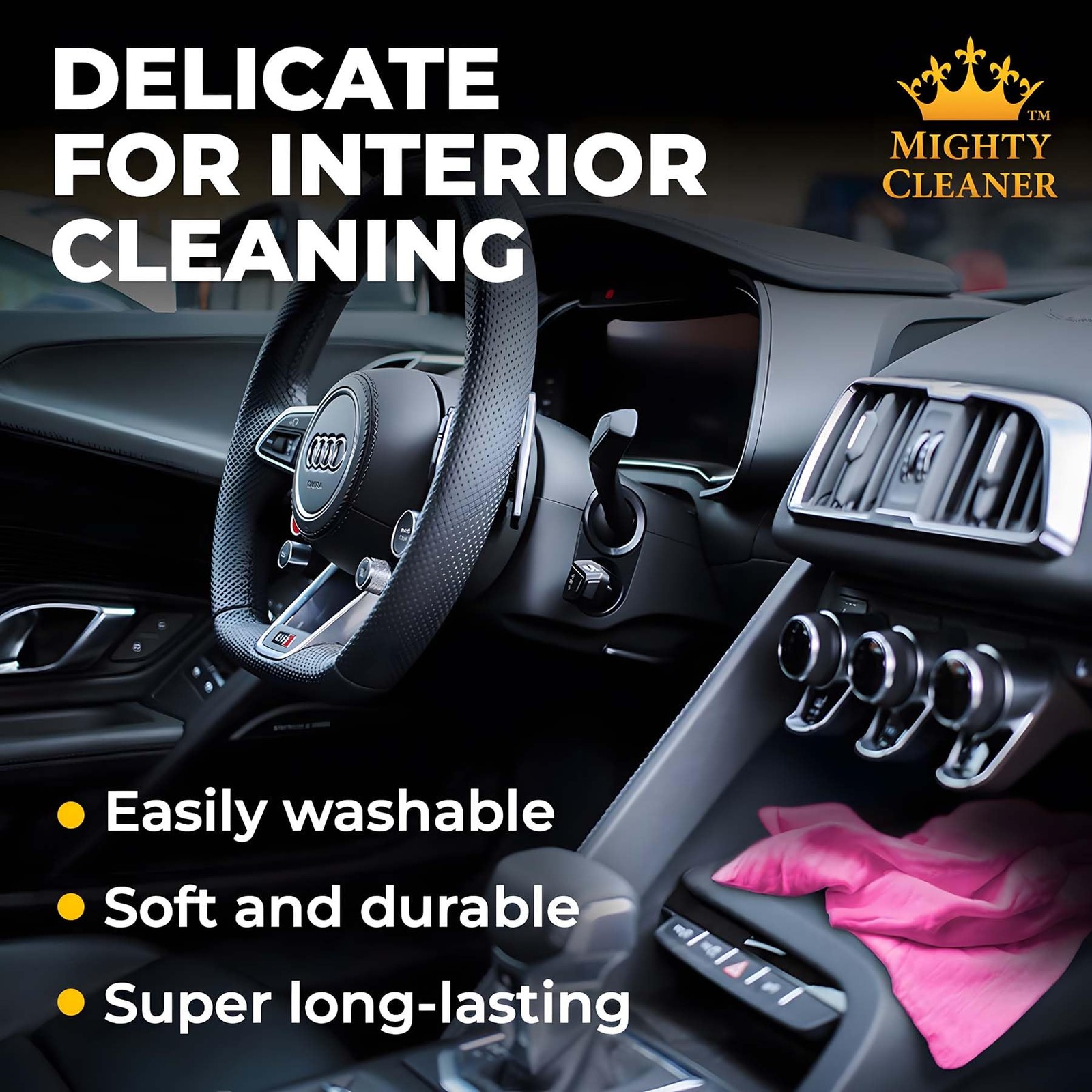 Super Absorbent Car Drying Shammy Cloth Towel – Scratch-Free, Reusable 26″x17″