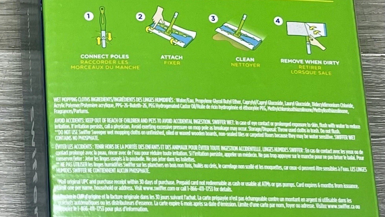 Swiffer XL Sweeper Dry/Wet Mop Kit – XL Sweeper, 8 Dry, 2 Wet Mopping Refills