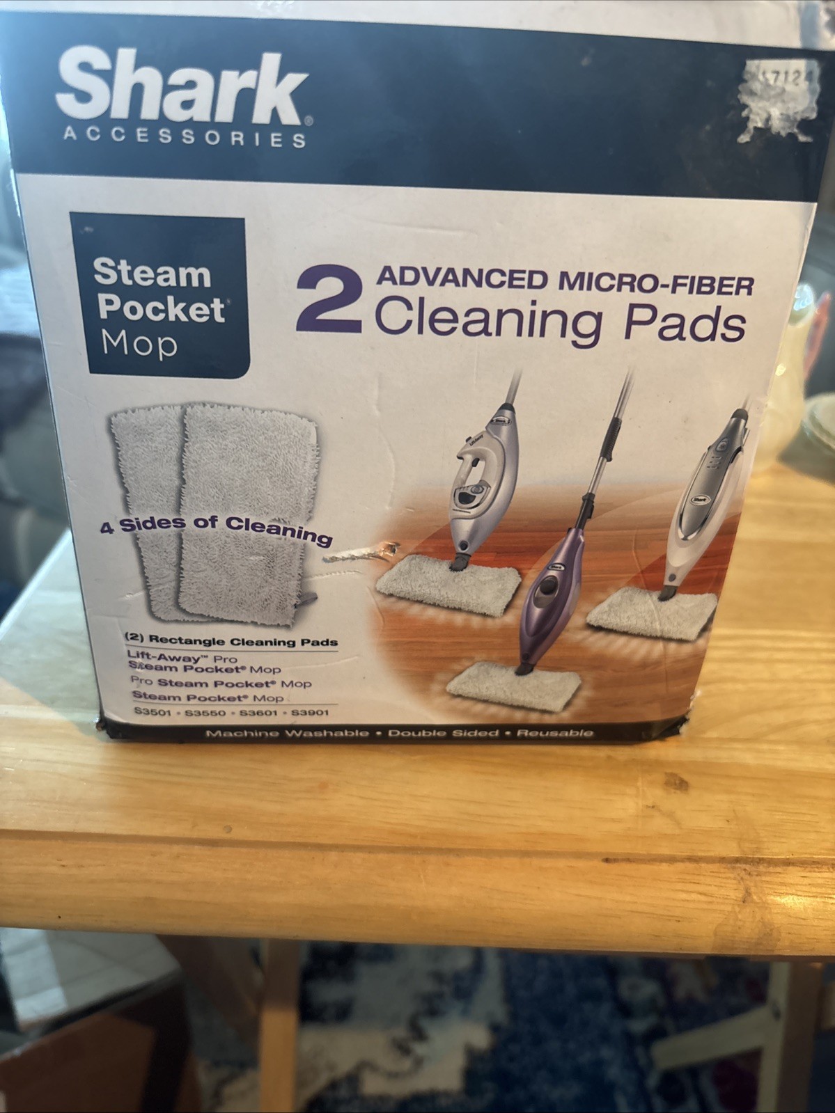 Shark Accessories 2 Advanced Micro-fiber Cleaning Pads NEW for Steam Pocket Mops
