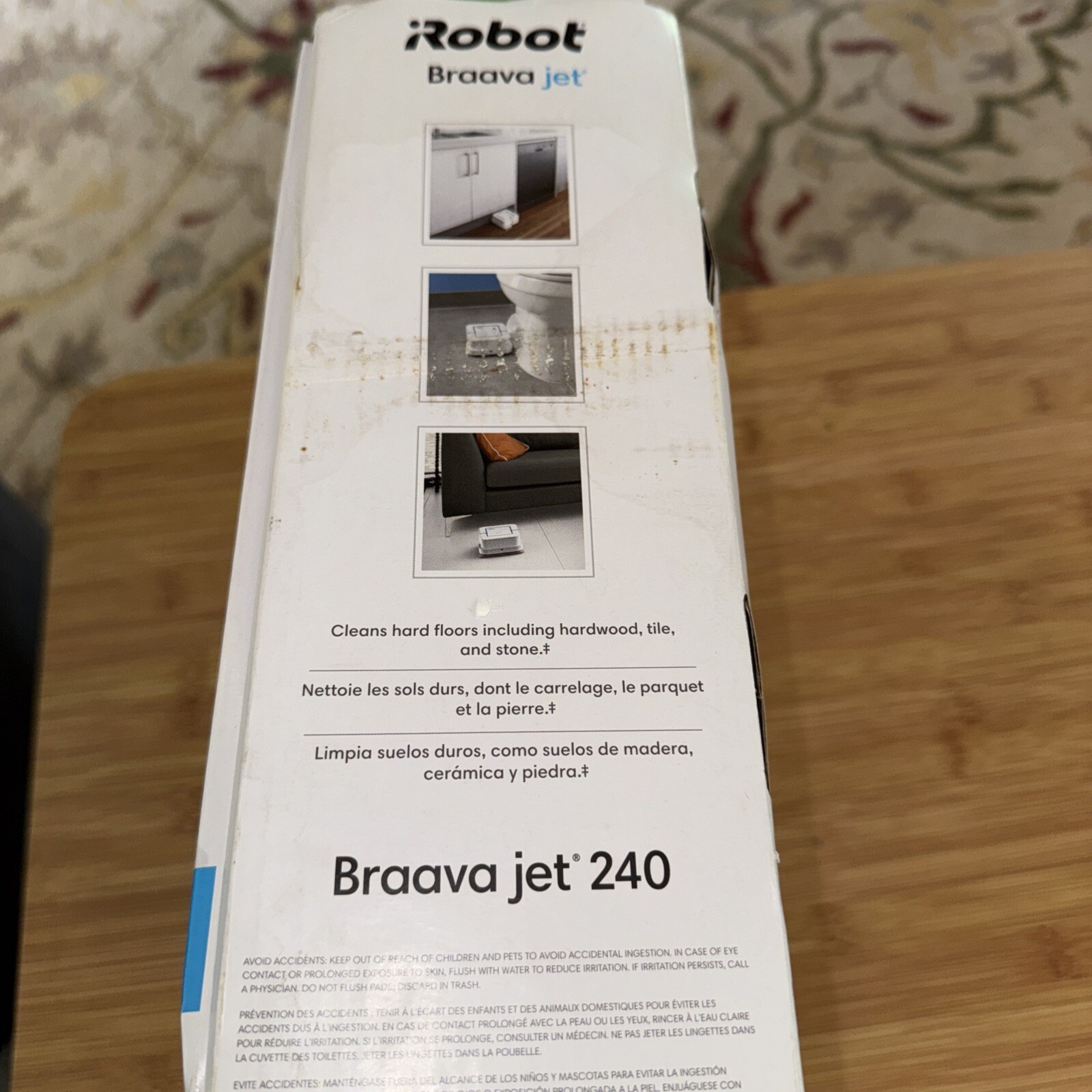 iRobot Braava Jet 240 Mopping Smart Robot Bluetooth Clean Hardwood/Tile/Stone