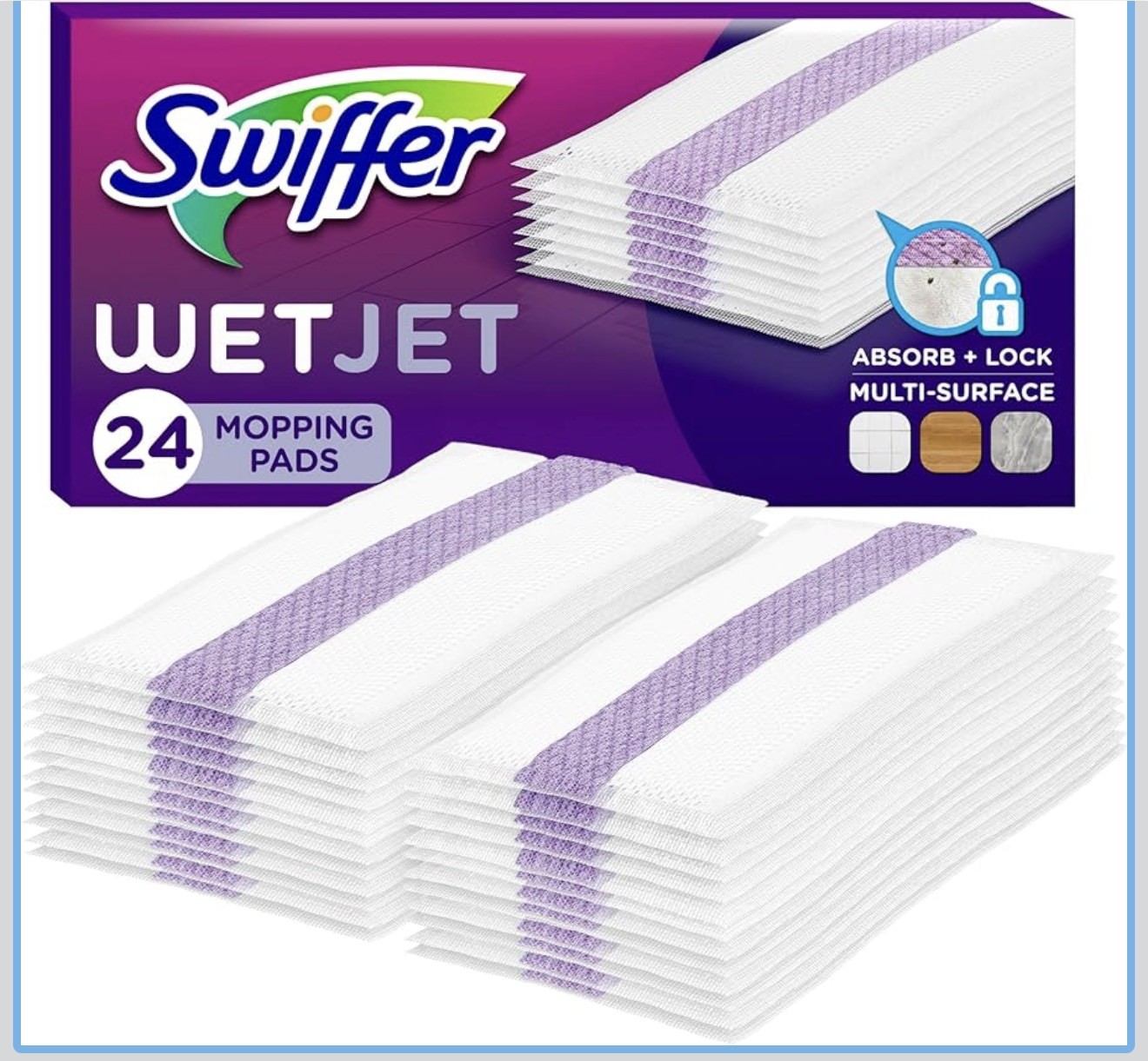 Swiffer 08443 WetJet Floor Cleaner Mop Refill Pad – 24 Count