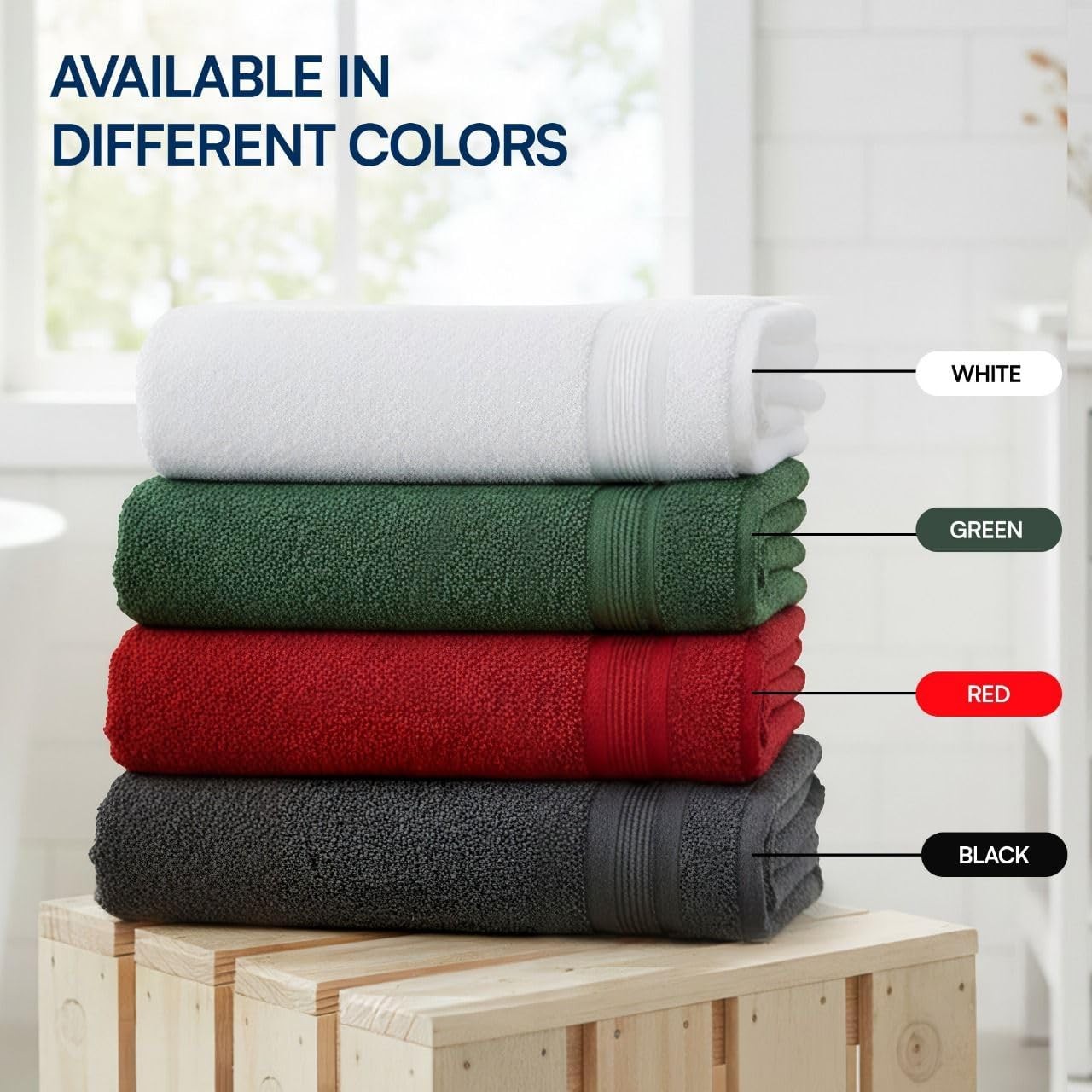 Premium 16×27 Inch Hunter Green Hand Towel – 100% Cotton Zero Twist Towels |