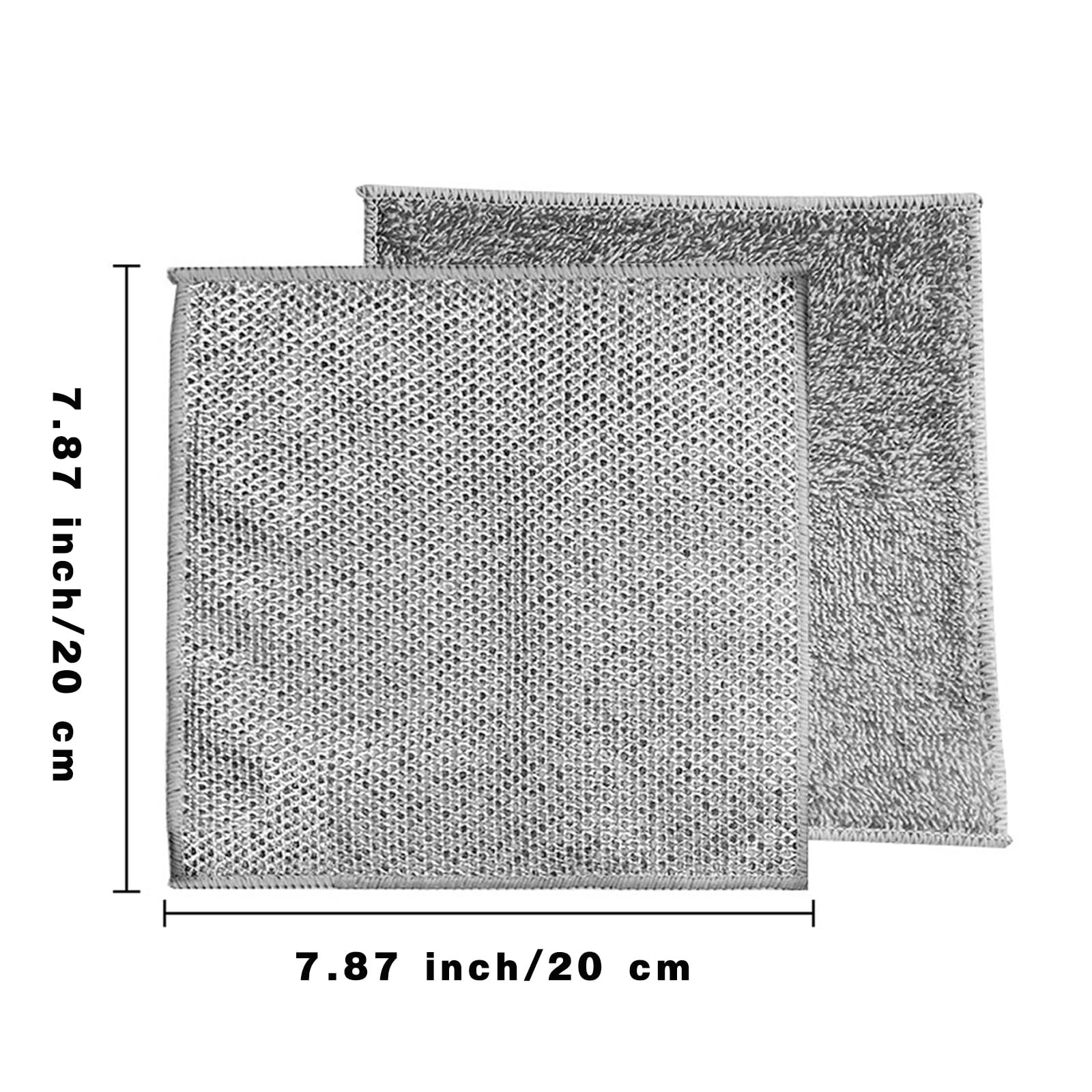 3 Pcs New Upgrade Non Scratch Wire Dishcloth, 2-Layer Super Absorbent Dish Cl…