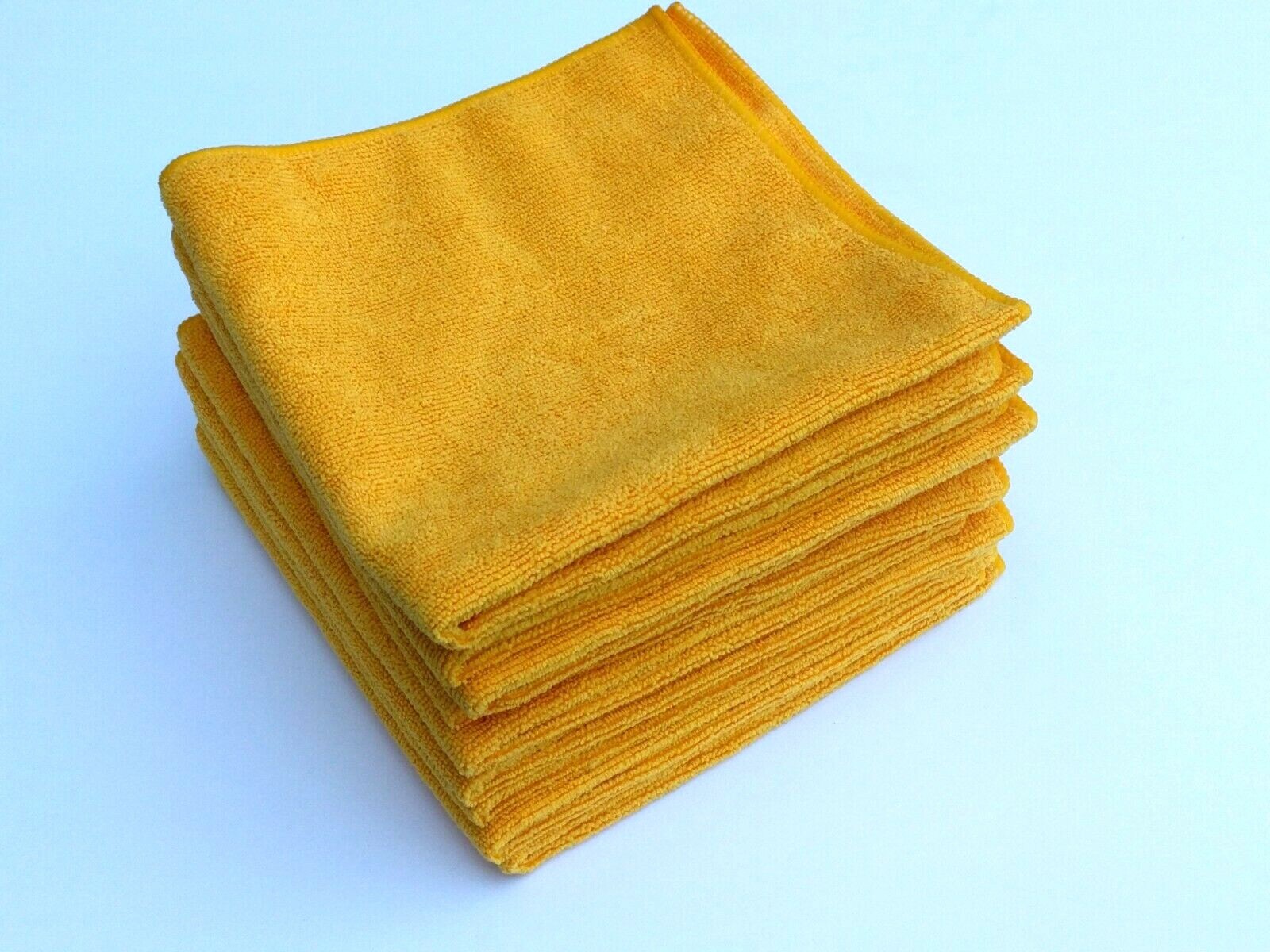 12pc High Quality Microfiber Towels/Cloths 16″x16″ Auto Polish Detailing,Gold