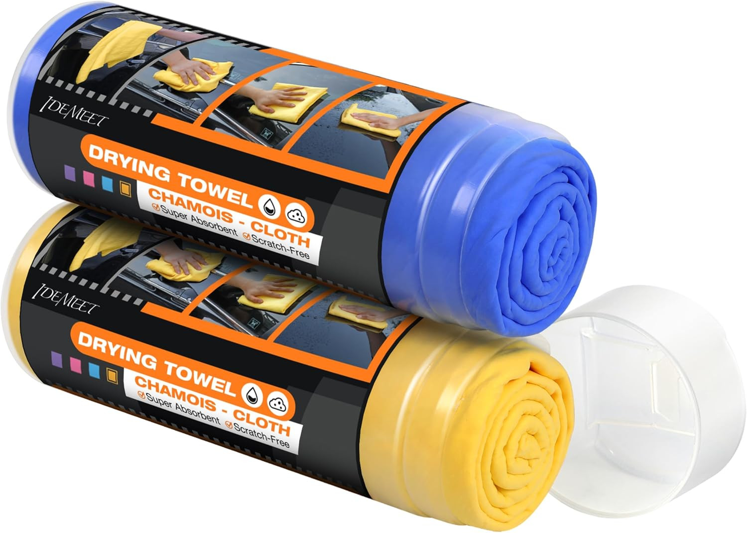 Premium Absorbent Car Drying Towel, 2 Pack 26”X17” Super Soft Shammy Towel for