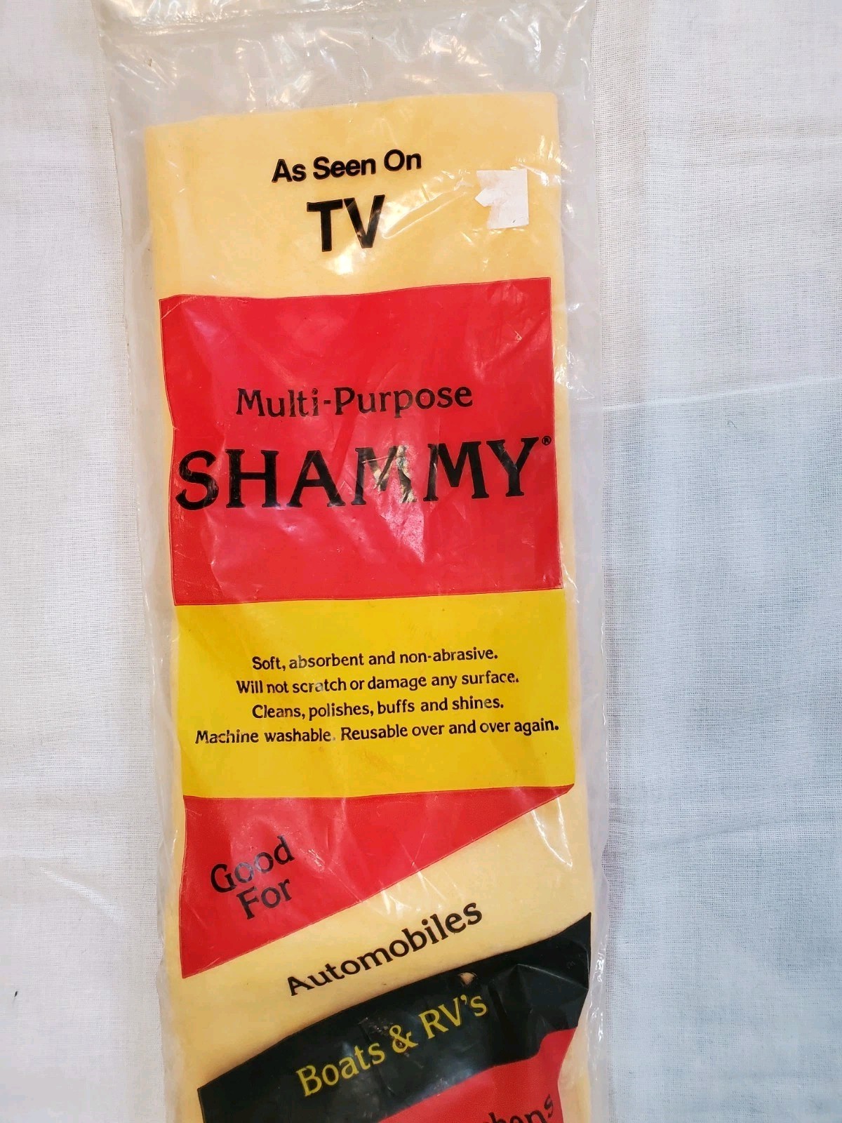 Vintage As Seen On TV Multi Purpose Shammy West Germany Cleaning Cloth Auto RV