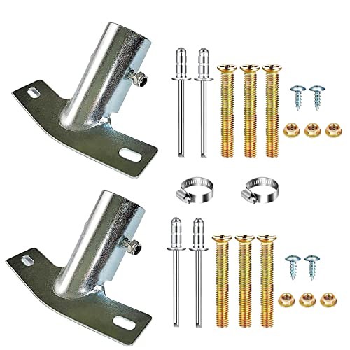Broom Handle Bracket, Multiple Mounting Options, Galvanized Metal 25-30mm