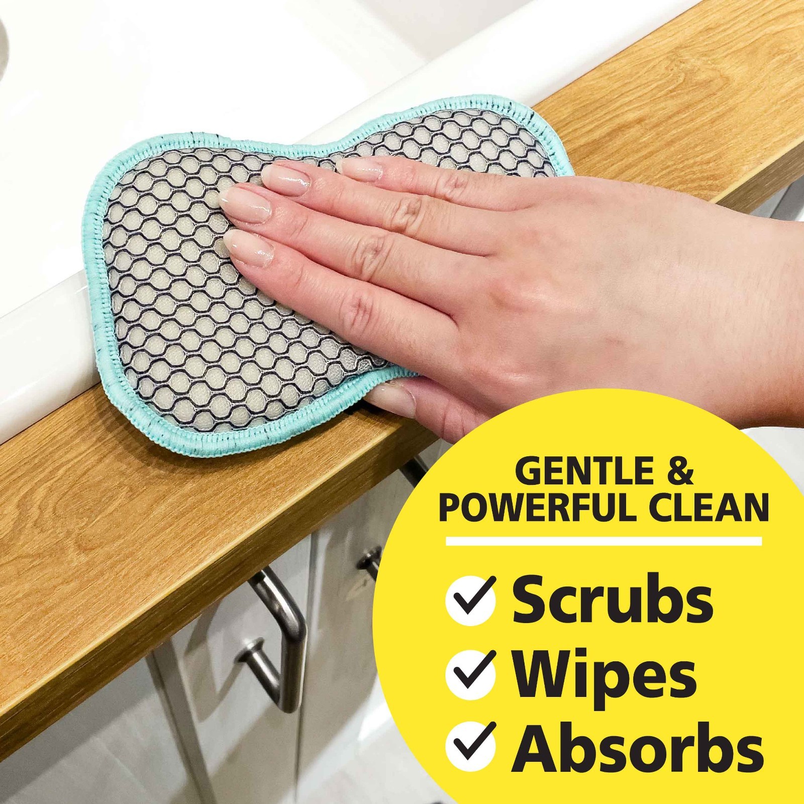 SALE!! Soft-Scrub by Tuff-Scrub Scrub-N-Wipe Cleaning Sponge Pads, Large 12PK