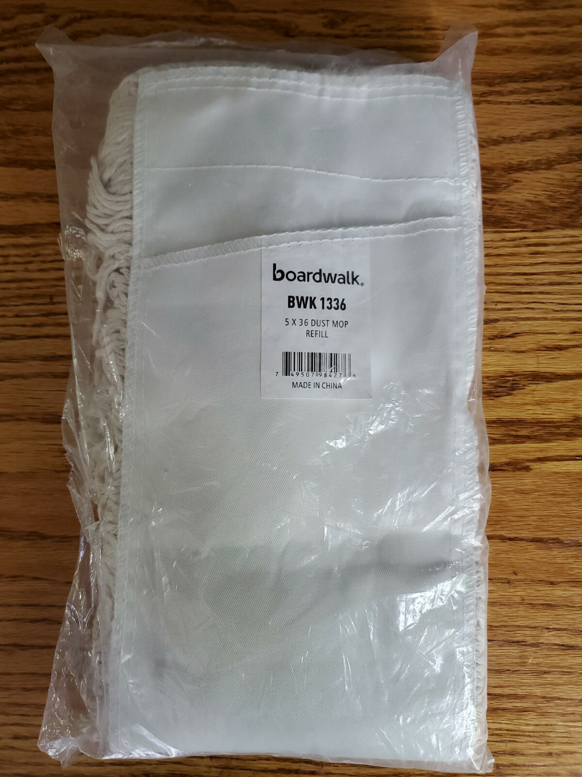 Boardwalk Industrial Dust Mop Head, Hygrade Cotton, 36w x 5d, White (BWK1336)