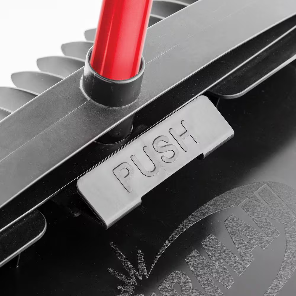 16 In. High Power Large Scoop Upright Dustpan with Steel Handle (2-Pack)