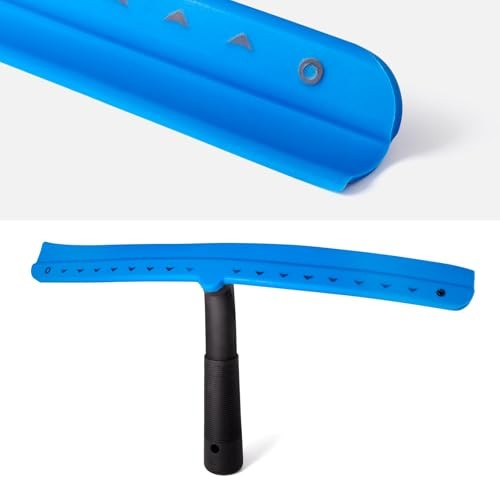 15 inch Blue Windshield Squeegees, All-Purpose Streak-Free Silicone Squeegee