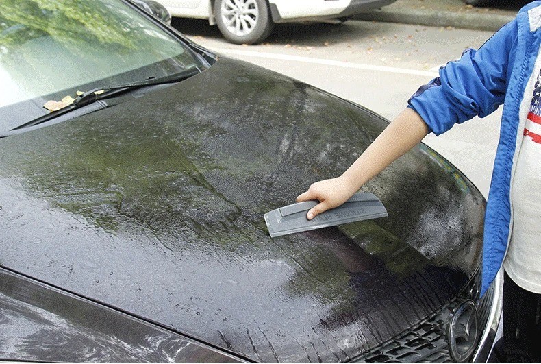 Silicone Water Wiper Blade Dry Glass Window Shower Car Cleaner Flexible